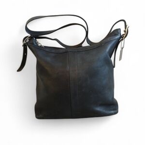 Vintage Coach Black Leather Legacy Slim Duffle bag, style K2S-9188